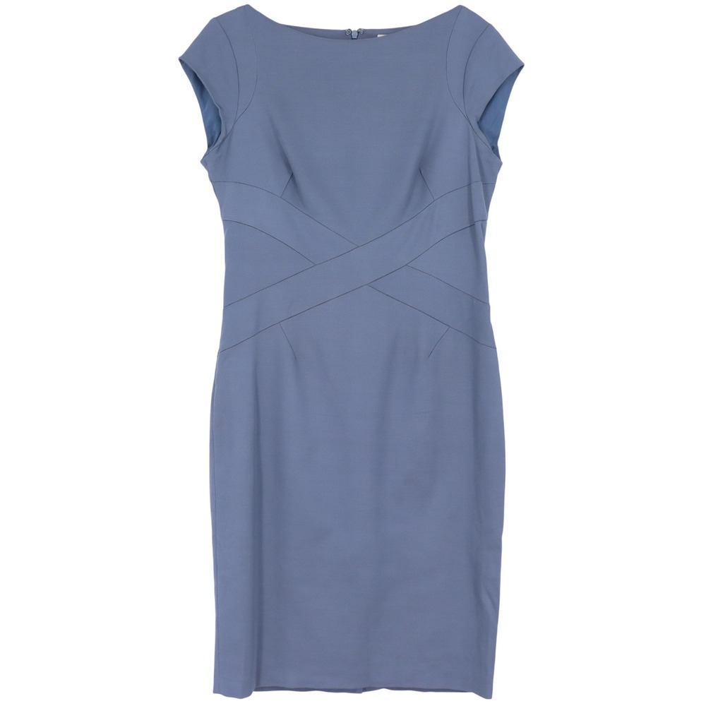 Reiss Women's‎ Agnes Blue Cap Sleeve Bandage Wrap Dress Blue Size US 8 UK 12